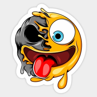 Tongue Zombie Emoji Sticker